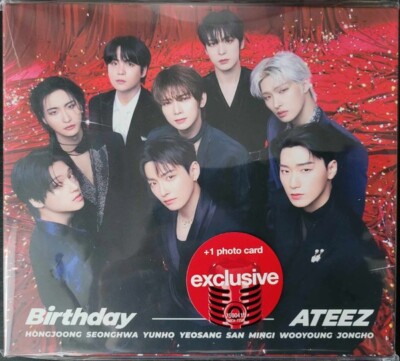 Birthday by Ateez [Limited Target Edition A] [CD Super Single + Photocard] New