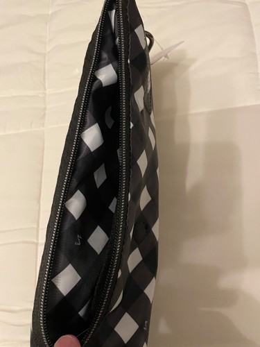 NWT LUG Boxer Packable Tote Duffel Bag Lightweight Travel in Gingham Black - Picture 9 of 13
