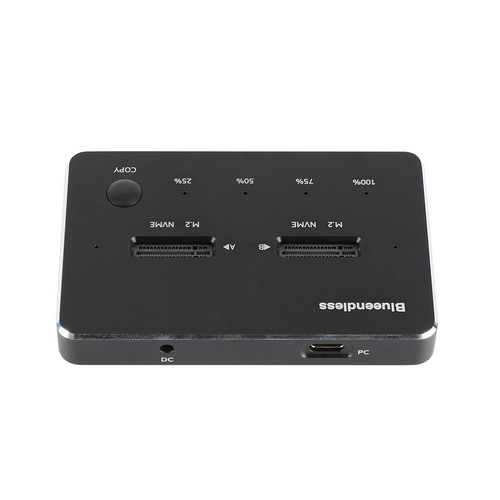 M.2 SSD Docking Station Duplicator NVME +NVME SSD Solid State Drive Enclosure F2 - Afbeelding 3 van 12