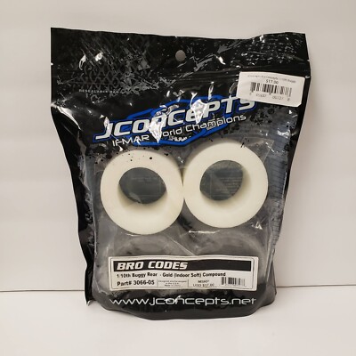 JConcepts 3066-05 BRO CODES, 1:10 Buggy Rear -Gold (Indoor Soft) Compound (2)