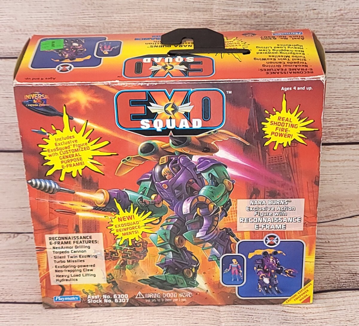 1995 Playmates Exo Squad Nara Burns Reconnaissance E-Frame In Box