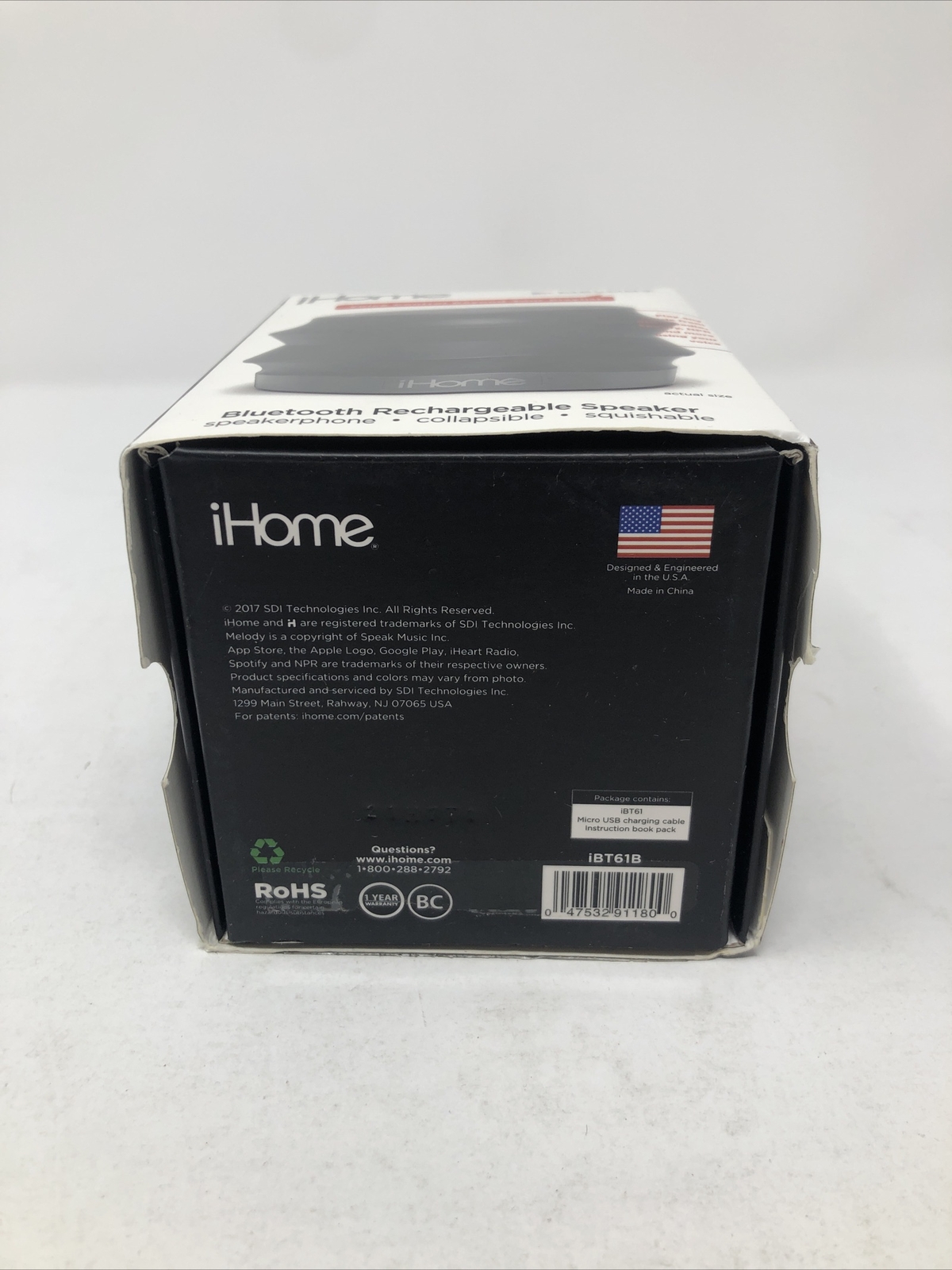 ihome speaker ibt61