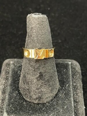 Louis Vuitton Empreinte Ring, 18k Yellow Gold, Size 54 | eBay