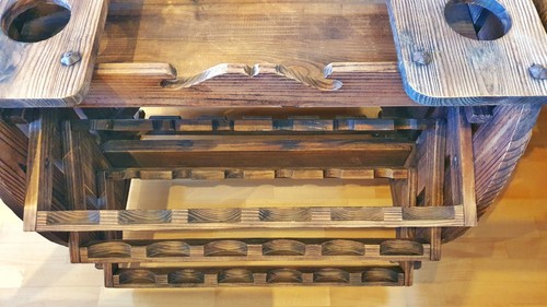 Cantinetta portabottiglie vino 36 posti in legno - Foto 6 di 6