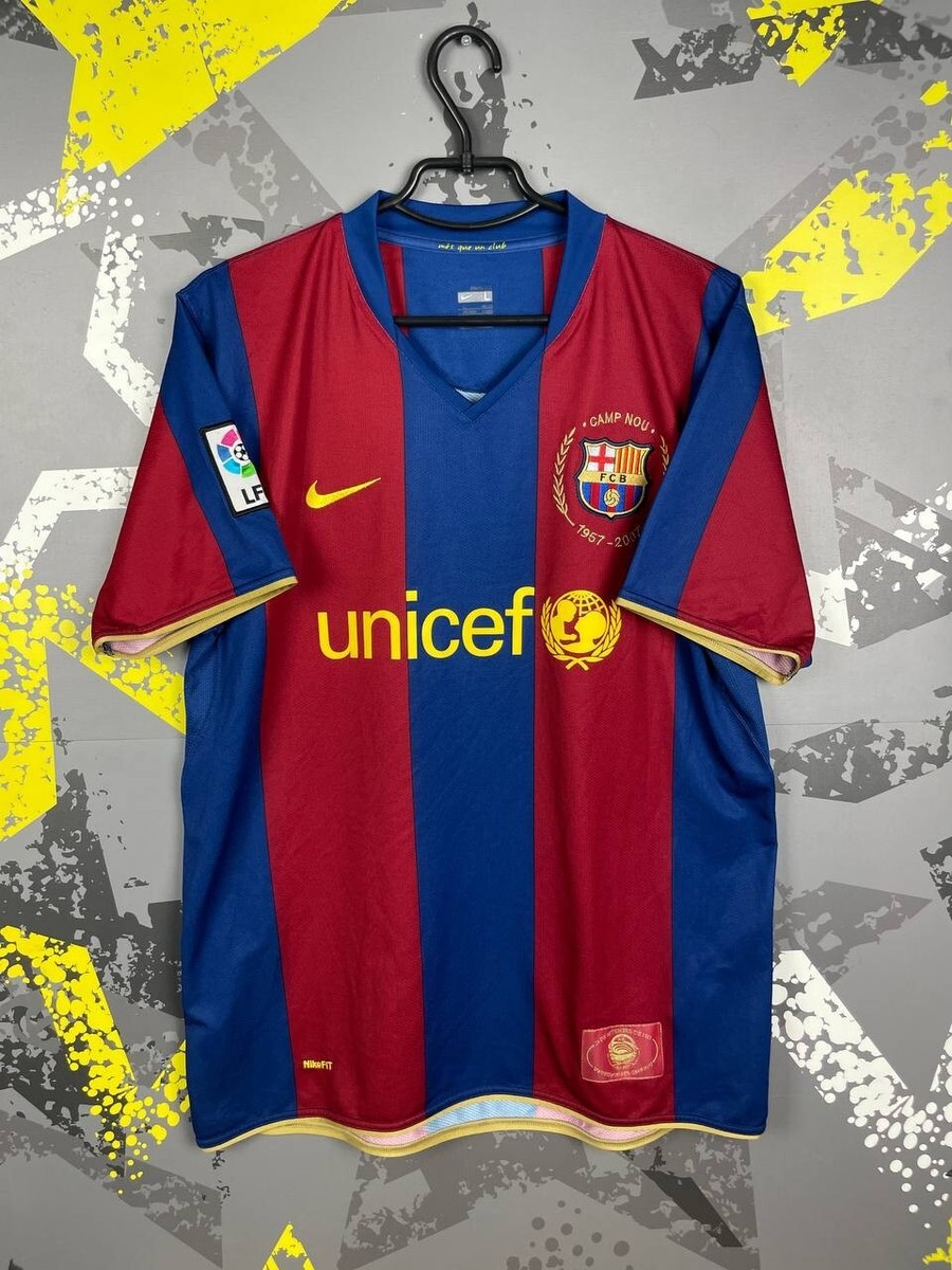 ウェア Nike FC Barcelona 2007-2008  Jersey FC Barcelona 2007 2008 home Nike 1957-2007 Camp Nou shirt