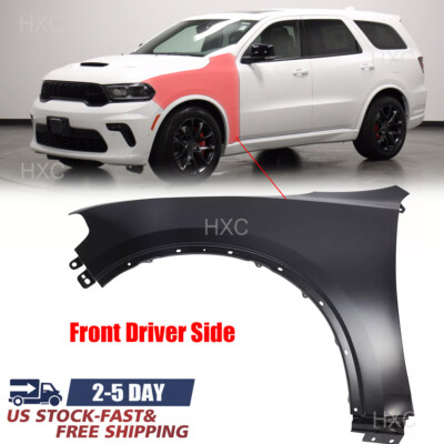 Front Left Driver Side Fender For 2011-2022 Dodge Durango Primed Steel Black