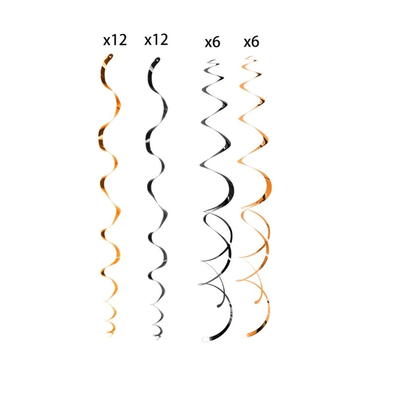 Colorful Swirls Pendants Ceiling Streamers Party Decorations for