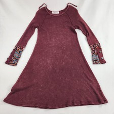 ABLE Dress Womens Small S Burgundy USA made 217019-A Ladies