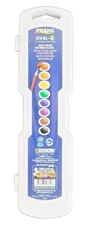 Semi-Moist Watercolors OVAL 8 Water Color Set Prang Dixon Refillable