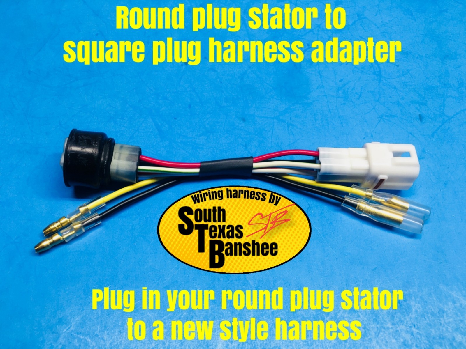 Yamaha Banshee stator adapter, converts round plug to square plug eBay