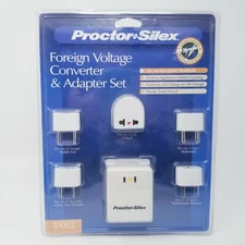 Proctor Silex 10082 Foreign Travel Voltage Converter and Adaptor Set