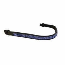 Stylish Leather 3 Row Crystal Browband For Horse bridle.