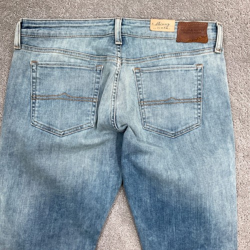 Ralph Lauren Skinny Jeans Women 33W 29L Light Blue Ruskin Taper Denim - Picture 13 of 14