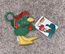Kellogg's Breakfast Bunch Cornelius CORNY Rooster Bean Bag Plush Keychain 1997