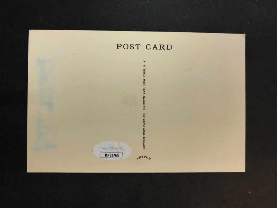 Bill Dickey HOF Signed/Auto HOF Plaque rare Artvue Type 2 Postcard JSA CERT - Image 3 of 3