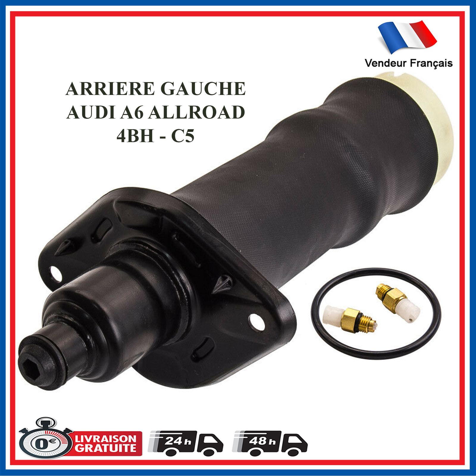 Amortisseur pneumatique arrière gauche Audi A6 Allroad 4BH C5 suspension air