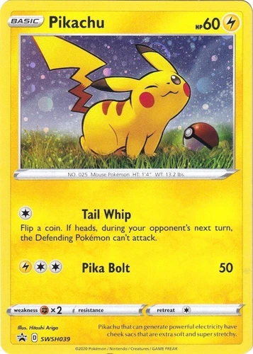 Pikachu SWSH039 SWSH: Sword & Shield Promo Cards