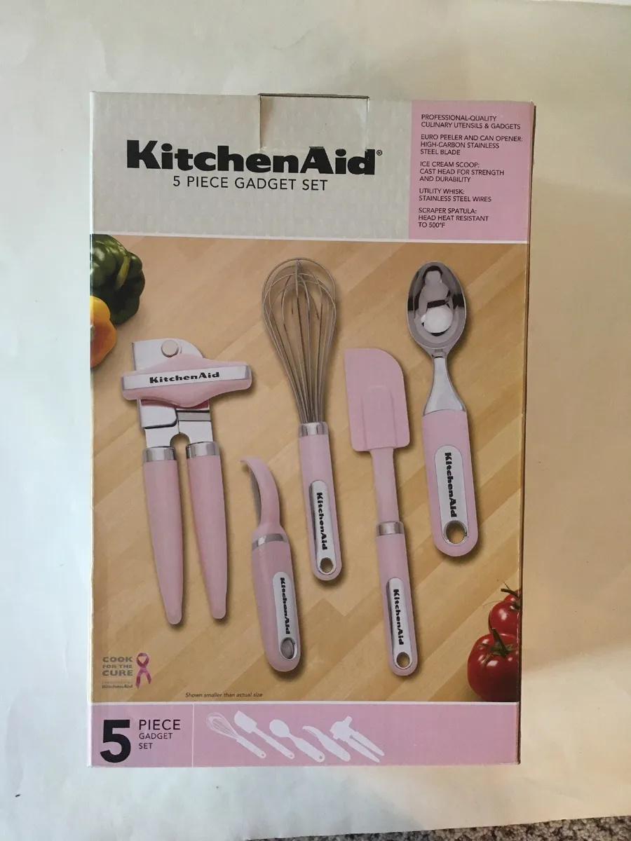 Pink KitchenAid 5 Piece Gadget Set New In Box