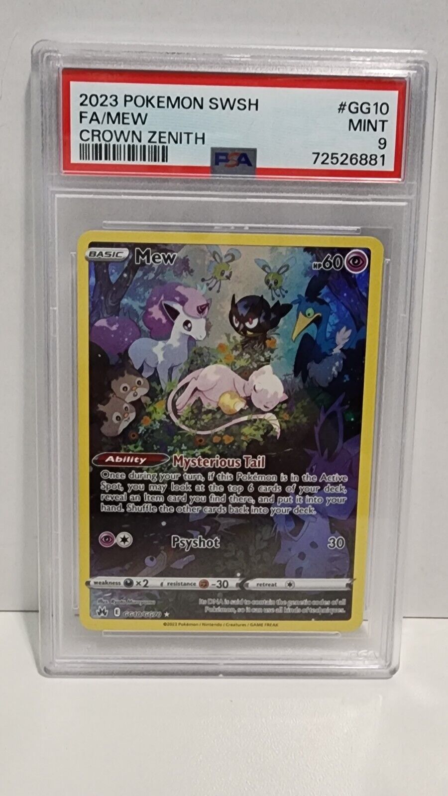 PSA 10 Gem Mint 2023 Pokemon Crown Zenith Raikou V Full Art #GG41