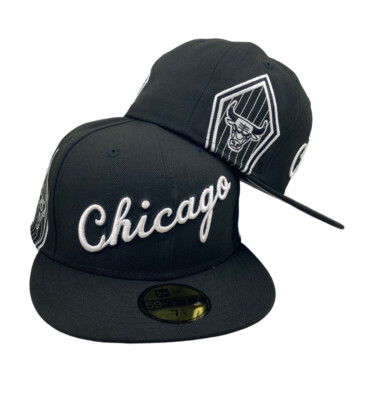 Chicago Bulls City Edition black New Era 59fifty fitted hat cap