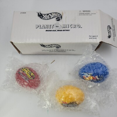 1998 Mattel Hot Wheels Planet Micro Capsule Easter Eggs F130941
