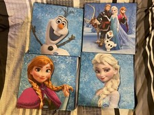 Set Of 4 Frozen Canvas Wall Art Pre Owned