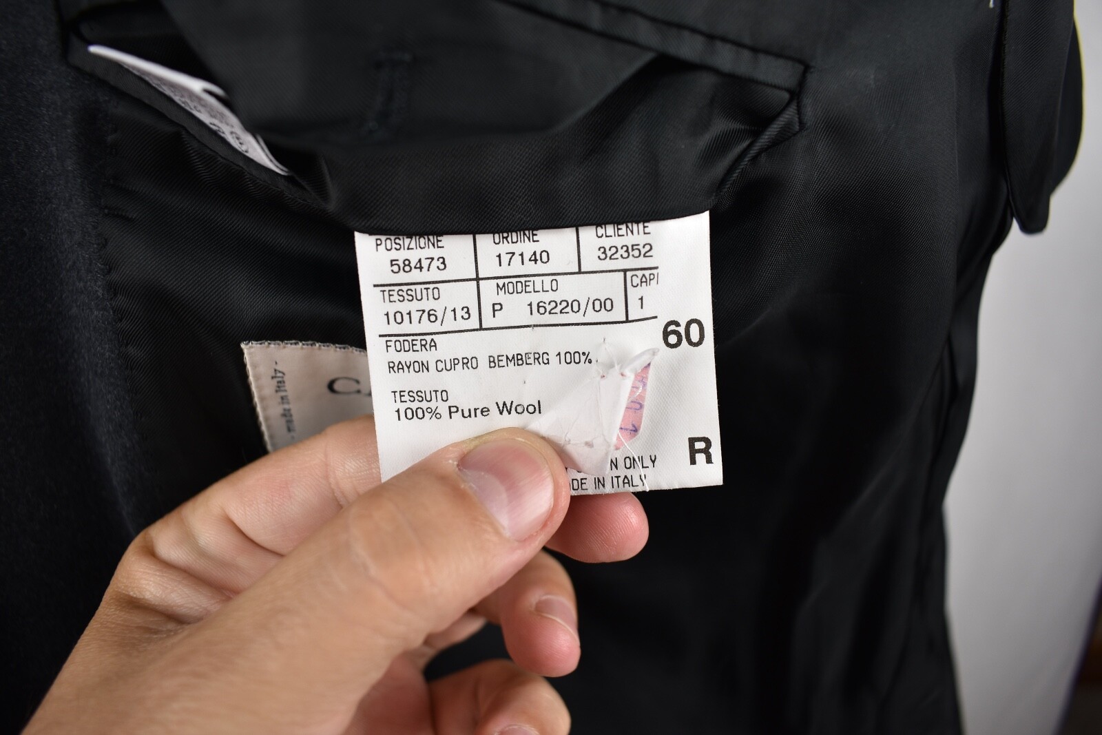 Canali Proposta Solid Charcoal Gray 100% Wool Two… - image 11