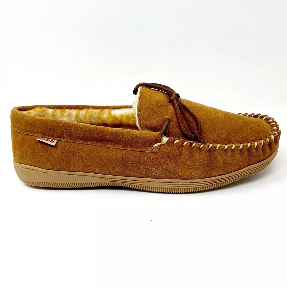 Tamarac Camper Tan Cowhide Mens Size 15 Wide Moccasin Comfort
