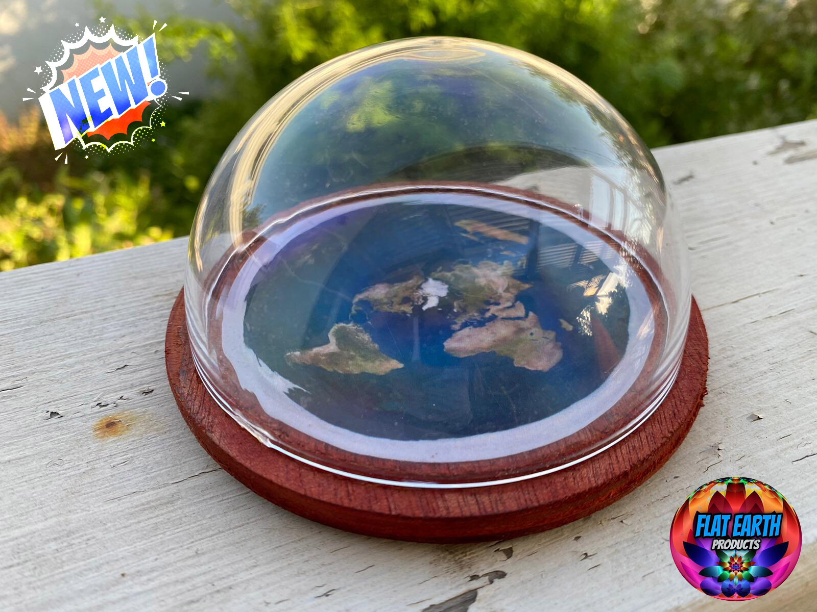 new-flat-earth-model-azimuthal-map-no-lines-dome-firmament-hand-made