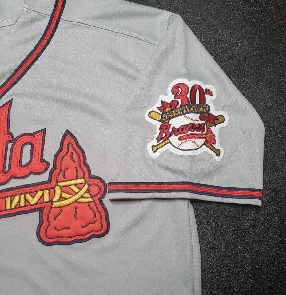 Chipper Jones Atlanta Braves Jersey 1995 World Series Throwback Stitched SALE! - Image 4 of 4