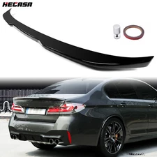 FOR 2017-2023 BMW 5-SERIES G30 530I 540I M550I M STYLE GLOSS BLACK TRUNK SPOILER