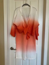 Young Fabulous Broke Francesca Top And Pant Set Ombre Orange White Size XS/S