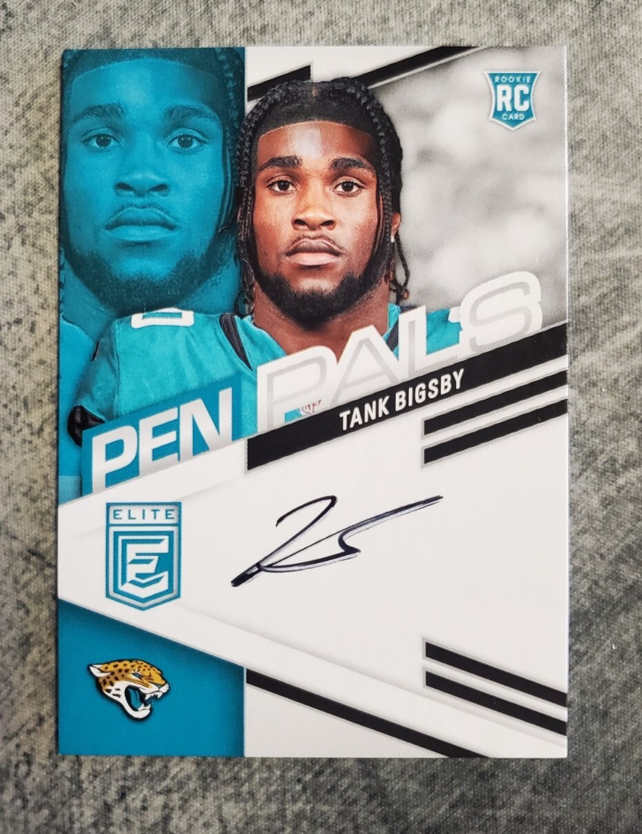 🏈🔥2023 Donruss Elite Tank Bigsby Pen Pals Rookie Auto #PPT-TBI Jaguars