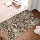 Animal Skin Bathroom Mat Snake Print Doormat Kitchen Carpet Balcony Rug Home