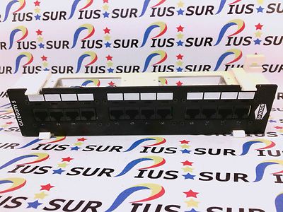 USSP Shaxon MP155MA128-B Category 5E Mini Patch Panel 12 Port RJ45-110 89D CAT5