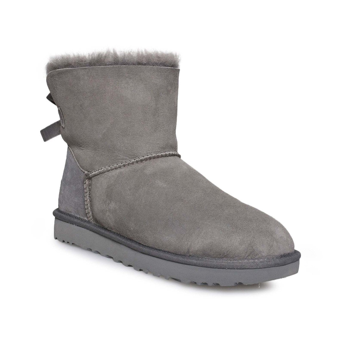 UGG Mini Bailey Bow II Grey Boots | eBay
