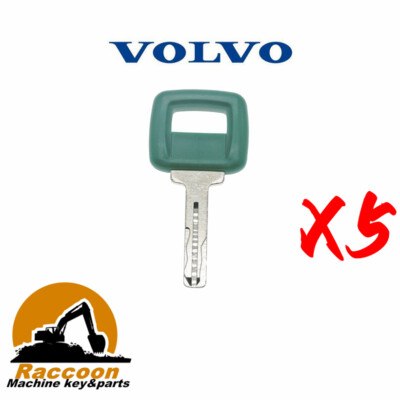5pcs 17225331 11039228 Volvo Laser Cut Ignition Keys Articulated Hauler Models