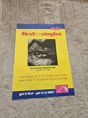 FPOT155 MAGAZINE ADVERT 12X8'' PARADISE LOST : JUST SAY WORDS