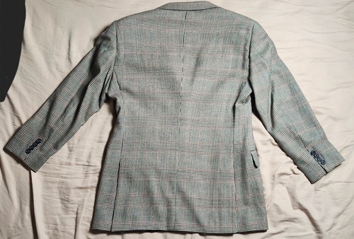 Ralph Lauren Wool Houndstooth Check Blazer Men's Regular Brown Coat Size 40 - Picture 5 of 24