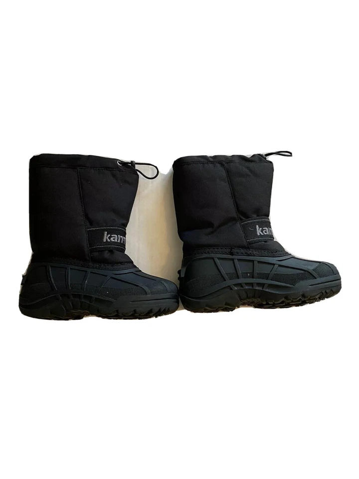 Kamik Kaboom2 Negro Nieve Invierno Botas Niños Talla 12 Foto 3 de 4
