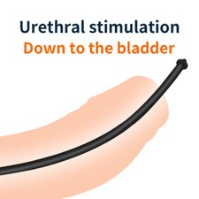 Silicone Hollow Male Penis Dilator Plug Sounding Urethral Stretcher Through-Hole
