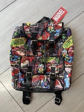NWT Marvel Comics Avengers Print Backpack Laptop Book Bag