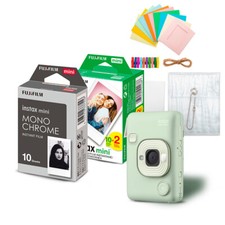 Fujifilm Instax Mini LiPlay Camera and Smartphone Printer Matcha Green Bundle