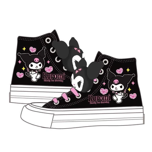 New Womens Kuromi High Top Canvas Shoes Student Canvas Casual Shoes Sports Boots - Bild 5 von 28