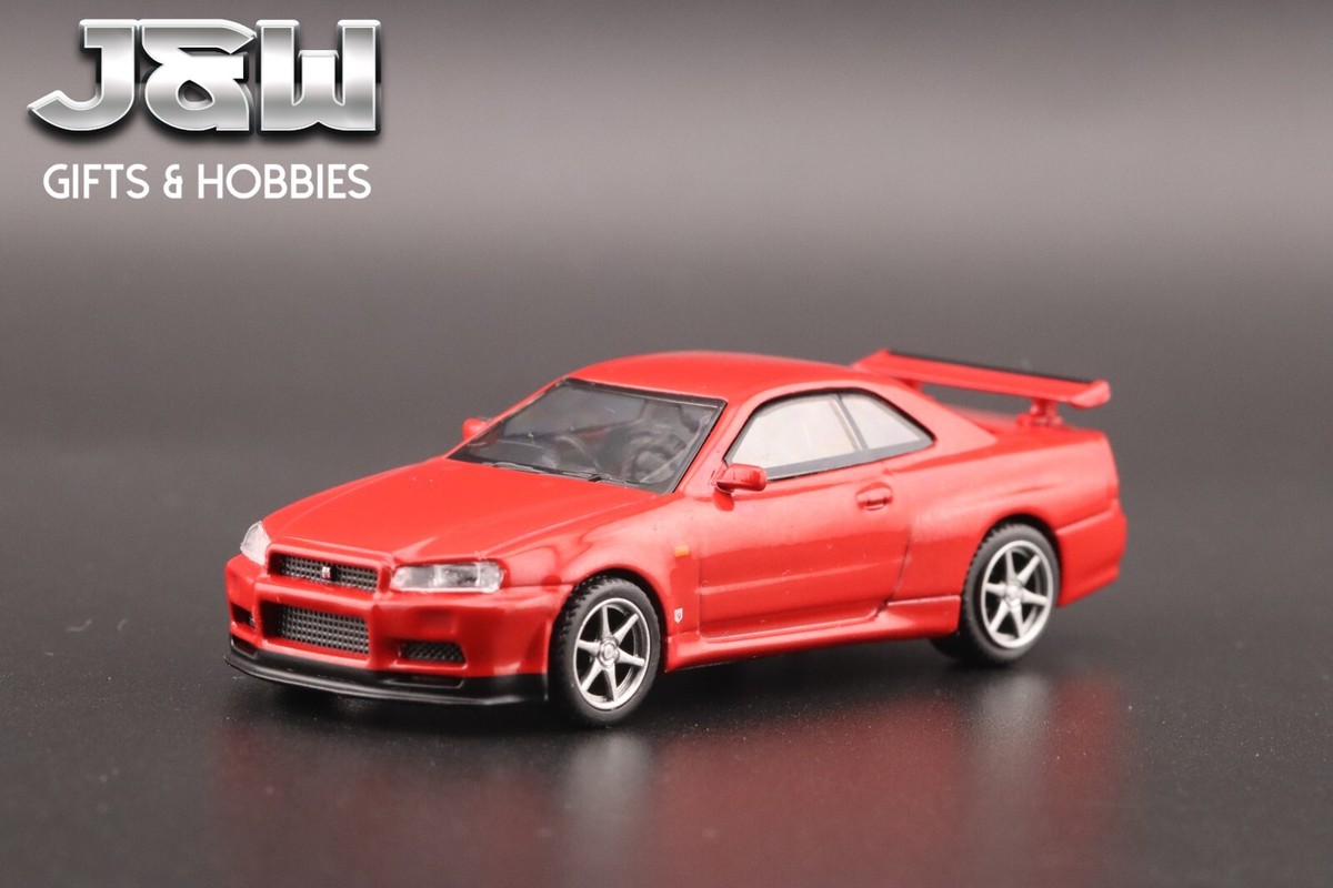 Mini GT Nissan GT-R (R34) V-Spec Active Red #796 1/64 | eBay