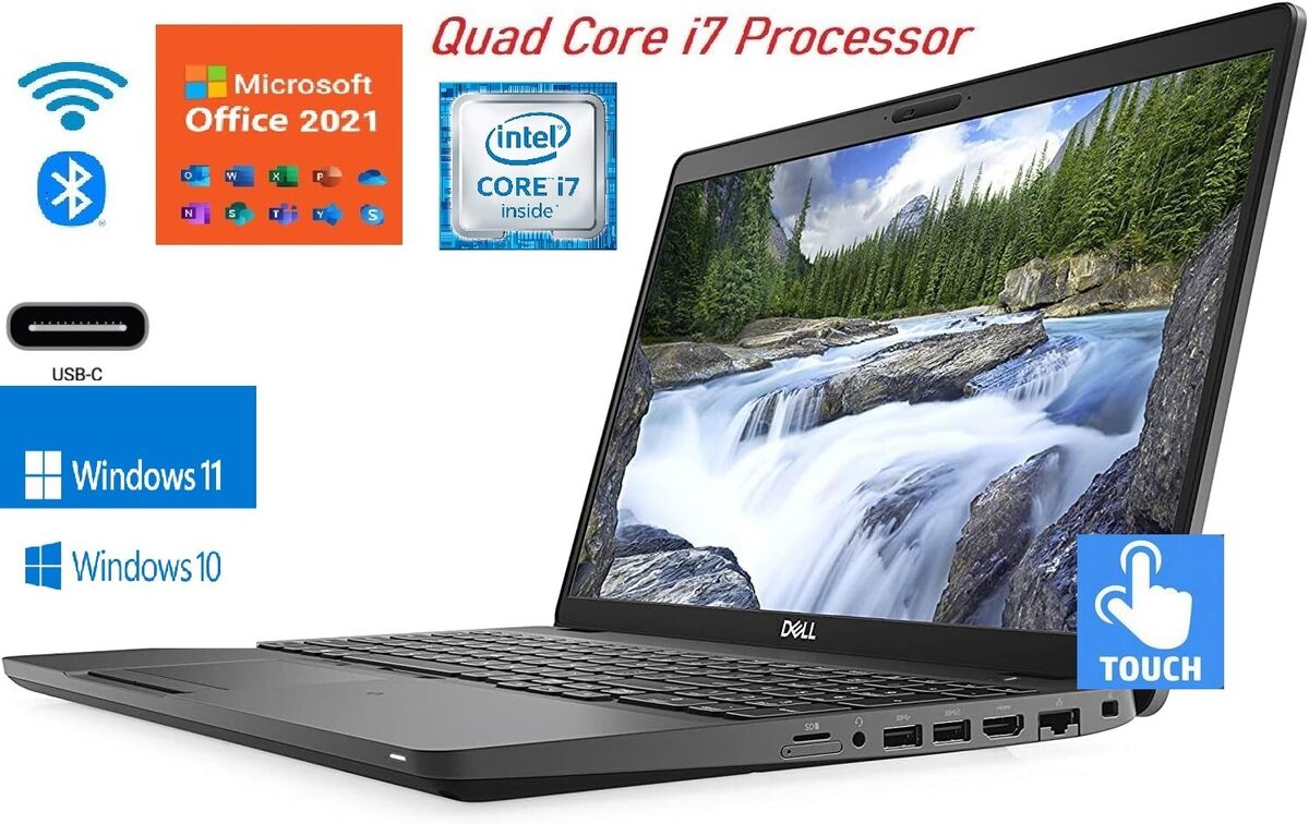 Dell Latitude 5500 i7-8665U Touch 16GB 32GB RAM 512GB 1TB 2TB SSD Win10P / Win11