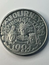 Rare 1984 Journey Through Time Mardi Gras Token Aluminum #tp1