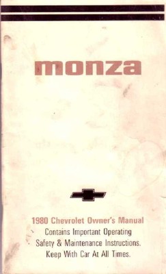 1980 Chevrolet Monza Owner's Manual