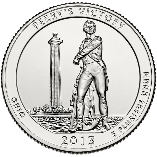 2013 P Perry's Victory Park Quarter. ATB Series Uncirculated From US Mint roll.
