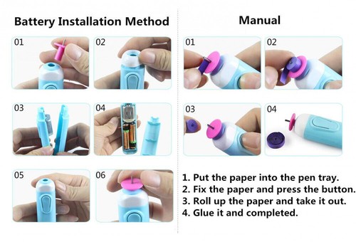 Quilling Slotted Tools Paper Rolling Electric Pen丨UK - Picture 5 of 5